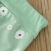 Newborn Infant Baby Girls Cotton Print Flower Autumn Dinosaur Long Sleeve Pants Squiggles Baby (Green, 9-12 Months) view 4