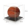 WIGING Display Case for Collectibles, All-in-one Acrylic Storage Box, Basketball Dust-Proof Cover, Dustproof Protection Showcase for Display Footballs (Color : White) view 2