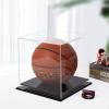 WIGING Display Case for Collectibles, All-in-one Acrylic Storage Box, Basketball Dust-Proof Cover, Dustproof Protection Showcase for Display Footballs (Color : White) view 3