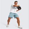 CRZ YOGA Men's Linerless Workout Shorts 7'' - Quick Dry for Running Sports Athletic Gym with Pockets Light Grayish Blue Large view 3