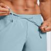 CRZ YOGA Men's Linerless Workout Shorts 7'' - Quick Dry for Running Sports Athletic Gym with Pockets Light Grayish Blue Large view 4