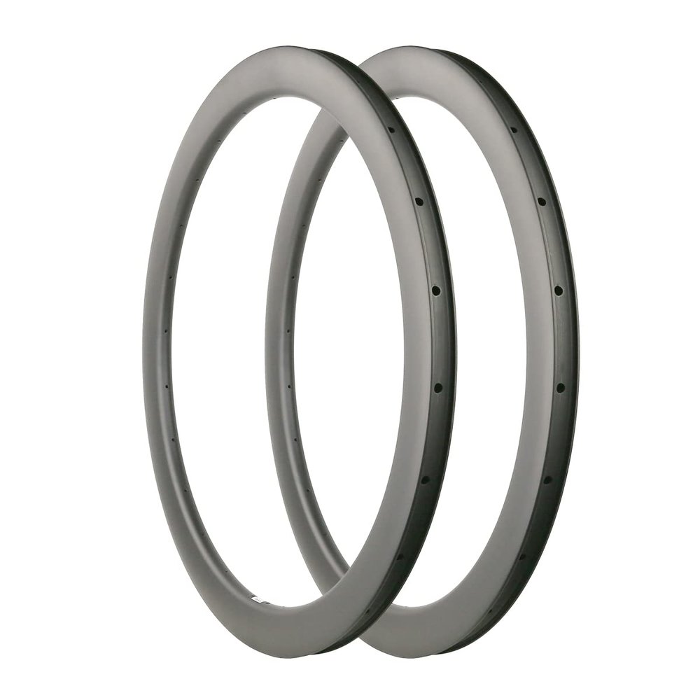 700C Full Carbon Rim for Bike Disc Brake Road Bicycle Rims Matte 1 Pair 24/24 Holes (50mm)