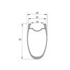 700C Full Carbon Rim for Bike Disc Brake Road Bicycle Rims Matte 1 Pair 24/24 Holes (50mm) view 2