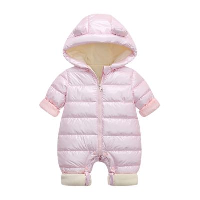 AnFeng Baby Snowsuit Warm Winter Coat Jumpsuit Outwear Hooded Footie for Toddler Girls and Boys