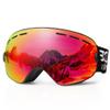 EXP VISION Snowboard Ski Goggles Men Women Youth, Anti Fog OTG Winter Snow Goggles Spherical Detachable Lens (Red) view 1