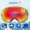 EXP VISION Snowboard Ski Goggles Men Women Youth, Anti Fog OTG Winter Snow Goggles Spherical Detachable Lens (Red) view 3