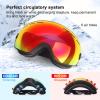 EXP VISION Snowboard Ski Goggles Men Women Youth, Anti Fog OTG Winter Snow Goggles Spherical Detachable Lens (Red) view 4