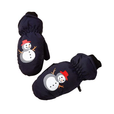 Kids Winter Gloves Waterproof Snow Ski Gloves Warm Unisex Camouflage Gloves for Cold Weather Girls Boys Children (G, S)