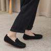 DADAWEN Toddler Little Kid Boys Girls Soft Suede Leather Slip On Flat Boat Dress Shoes Wedding Church Oxford Shoes Loafers Black US Size 2 M Little Kid view 2