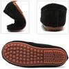 DADAWEN Toddler Little Kid Boys Girls Soft Suede Leather Slip On Flat Boat Dress Shoes Wedding Church Oxford Shoes Loafers Black US Size 9 M Toddler view 3