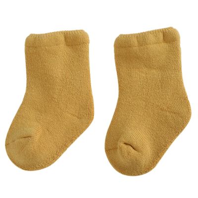 Kids Winter Warm Long Toddlers Boys Girls Children Princess Floor and Winter Sock Shoes (Yellow, 12-36 Months)