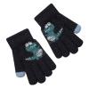 Toddler Winter Mittens Kid Gloves Stretch Full Finger Winter Protection Warm Knit Gloves for Boys (Dark Blue, One Size) view 1