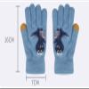 Toddler Winter Mittens Kid Gloves Stretch Full Finger Winter Protection Warm Knit Gloves for Boys (Dark Blue, One Size) view 4