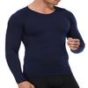 Yuerlian Men's Compression Shirts Long Sleeve, Base-Layer Tops Quick Dry Workout Crewneck T Shirts Sports Running Tops 1 Pack view 2