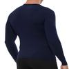 Yuerlian Men's Compression Shirts Long Sleeve, Base-Layer Tops Quick Dry Workout Crewneck T Shirts Sports Running Tops 1 Pack view 3