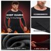 Yuerlian Men's Compression Shirts Long Sleeve, Base-Layer Tops Quick Dry Workout Crewneck T Shirts Sports Running Tops 1 Pack view 4