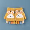 Winter Gloves for Toddler Kids Cartoon Boys Girls Soft Warm Wool Lined Gloves Full Finger Children (Yellow, One Size) view 2