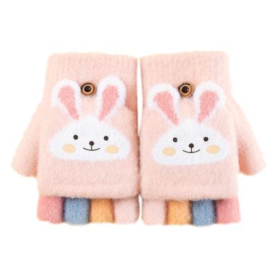 Winter Gloves for Toddler Kids Cartoon Boys Girls Soft Warm Wool Lined Gloves Full Finger Children (PK1, One Size)
