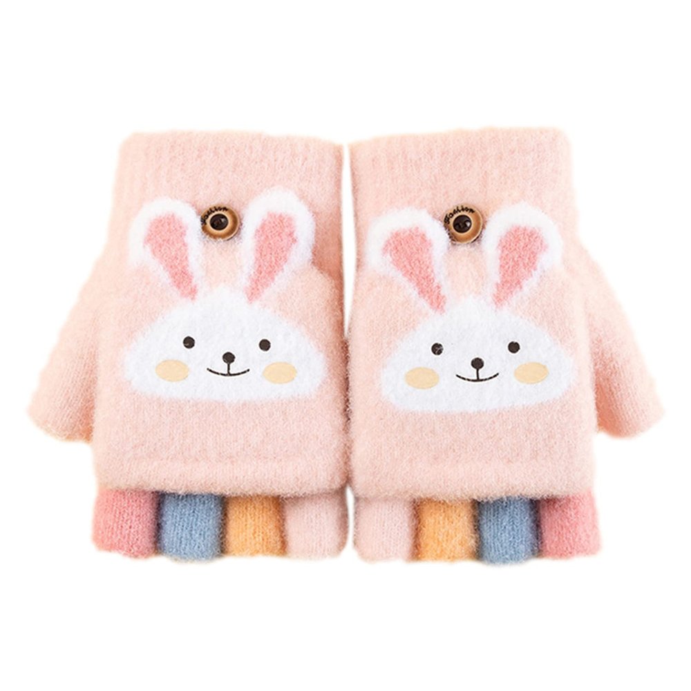 Winter Gloves for Toddler Kids Cartoon Boys Girls Soft Warm Wool Lined Gloves Full Finger Children (PK1, One Size)