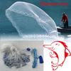 10 ft Hand Throw Fishing Net Freshwater and Saltwater Fishing Cast Net Hand Cast Fishing Net Spin Network Bait Fish Net Easy Throw Casting Net with Sinker view 2