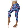 Capri Leggings for Women Tummy Control Printed Yoga Capris Squat Proof Workout Leggings for Women Liquify 1-3 X-Large view 3