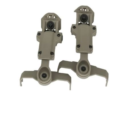ArmorMason Rear Helmet Rail Attachment Kit Compatible with M-LOK, MSA Sordin & TCI Liberator Headsets (Tan)