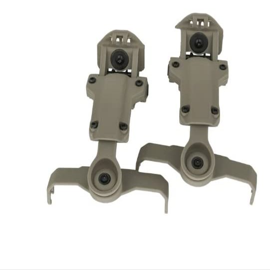 ArmorMason Rear Helmet Rail Attachment Kit Compatible with M-LOK, MSA Sordin & TCI Liberator Headsets (Tan)