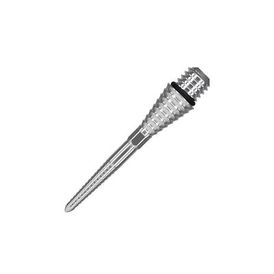 Target Darts Conversion Point Swiss Point Grooved Silver 26mm Darts Points - Convert Soft Tip to Steel Tip