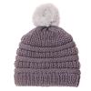 Baby Beaniess Hat, Infant Newborn Toddler Winter Warm Knit Pompom Cap for Little Boys Girls, Winter (Grey, One Size) view 1