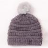 Baby Beaniess Hat, Infant Newborn Toddler Winter Warm Knit Pompom Cap for Little Boys Girls, Winter (Grey, One Size) view 3