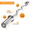Holleyweb Olympic Barbell 4ft/5ft/7ft Curl Weight Bar,330 lbs/700lbs/1000lbs/1500lbs Capacity for Home Gym Professional Exercise Fitness,Weightlifting,Power Lifting and Strength Training, 47 inches view 2