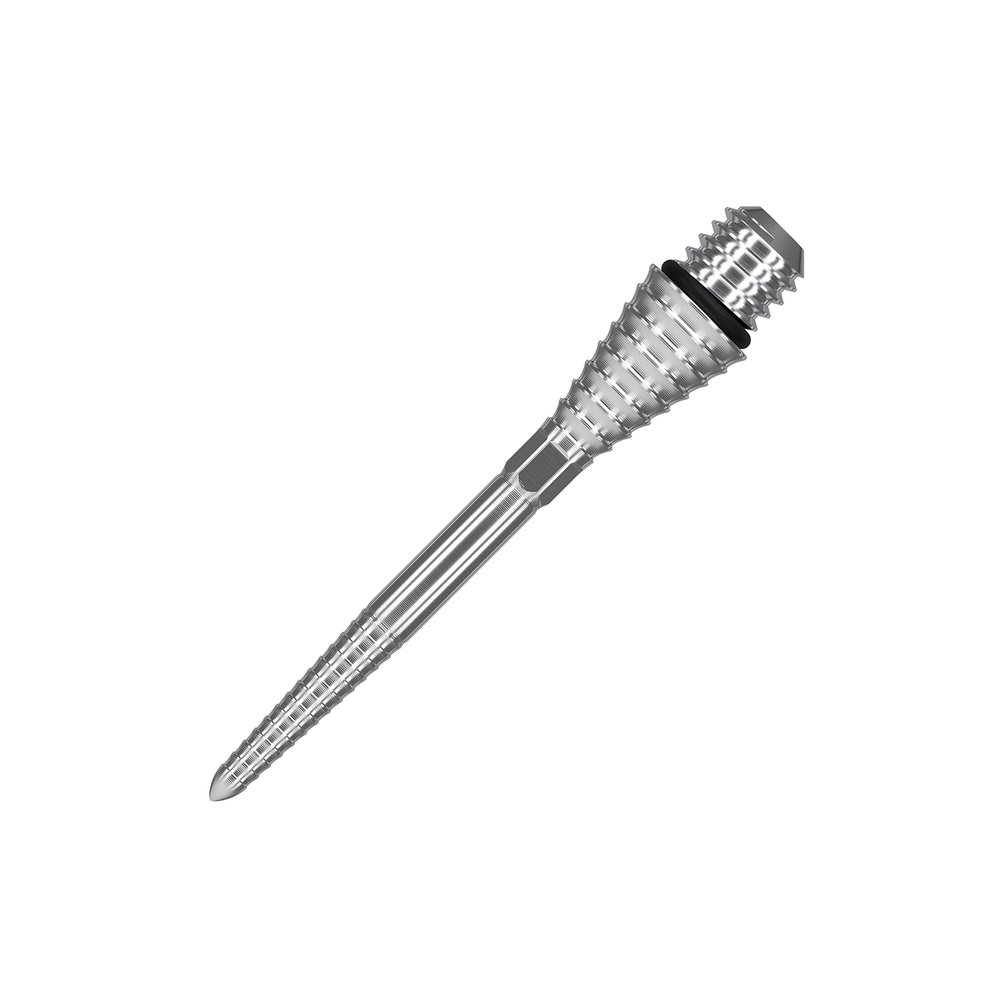 Target Darts Conversion Point Swiss Point Grooved Silver 30mm Darts Points - Convert Soft Tip to Steel Tip