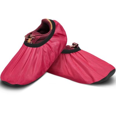 Geyoga 2 Pcs Rose Red Bowling Shoe Covers Polyester Bowling Shoe Protector Covers Accessories for Men Women Game Sports Supplies (Medium)