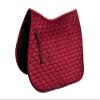 Rhinegold Velvet Hexagon GP Saddle Pad-Full-Bordeaux view 1