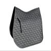 Rhinegold Velvet Hexagon GP Saddle Pad-Pony-LavaGrey view 1