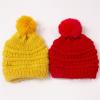 Baby Beaniess Hat, Infant Newborn Toddler Winter Warm Knit Pompom Cap for Little Boys Girls, Winter Warm (Red, One Size) view 2