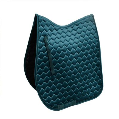 Rhinegold Velvet Hexagon GP Saddle Pad-Full-Peacock Green