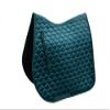 Rhinegold Velvet Hexagon GP Saddle Pad-Full-Peacock Green view 1