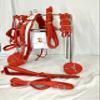 AMAZING HORSE STUFF Nylon Horse Driving Harness | Carved Chrome studds on Saddle and Bridle | Full | Cob | Pony | Shetland | Mini | Red & White | (Cob) view 3