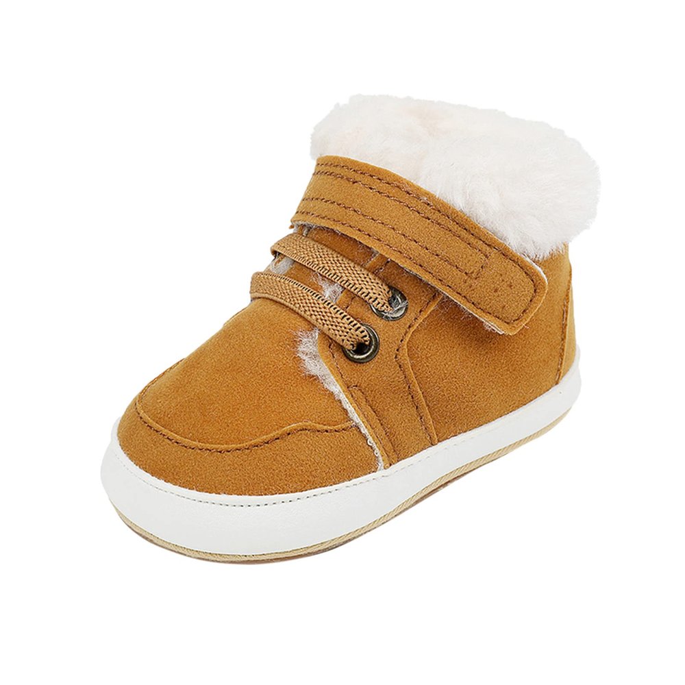 10c Boys Shoes Infant Babys Fashion Autumn Winter Boys High Top Cotton Shoes Toddler Toddler Sneaker Size 5 Khaki