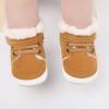 10c Boys Shoes Infant Babys Fashion Autumn Winter Boys High Top Cotton Shoes Toddler Toddler Sneaker Size 5 Khaki view 3