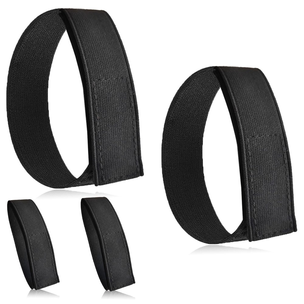4 Pcs Black Boot Blousers Elastic Boot Bands Military Boot Straps Military Blousing Bands adjustable tactical boot blousers for Hunting Gardening Hiking Cycling Fishing Military Army Uniforms(2 Pair)