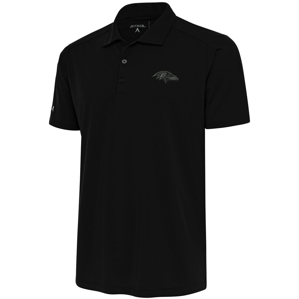 Antigua Men's Black Baltimore Ravens Tonal Logo Tribute Polo