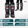 MMA Shin Instep Pad Kick Thai Pad Kick Boxing Guard Protector Leg Foot Guard(Green Black , Large/X-Large) view 3