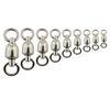 Zikablle 10pcs High Strength Rolling Swivel Ball Bearing Fishing Swivels Accessory Strong Solid Welded Rings Barrel Fishing Swivel Snap Connectors (10pcs 7#) view 3