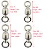 Zikablle 10pcs High Strength Rolling Swivel Ball Bearing Fishing Swivels Accessory Strong Solid Welded Rings Barrel Fishing Swivel Snap Connectors (10pcs 7#) view 4