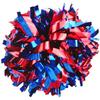 Gbateri 1 Pair Metallic Cheerleading Pom Poms with Baton Handle,Royal Blue and Red Pom Poms Cheerleader Cheering Pom Poms for Girl Adults School Sports Games Team Spirit Cheer Dance Party(6 Inches) view 1