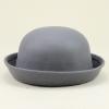 Beanies Winter Hats for Women Soft Warm Solid Hat Roll Up Brim Panama Bowler Hat Bucket Hat Mens Womens Hats Grey view 2