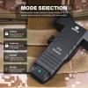 Brinyte XP22 1300 Lumens LED Tactical Flashlight with Strobe, Low Profile Compact Picatinny Light with Built-in Pressure Switch, Magnetic USB Rechargeable, Black view 4