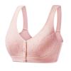 Telusu Wire Free Cotton Bras for Women Large Size Underwear Full Coverage Soft Cup Bralettes Elastic Sleep Bra Tank Tops (Color : Pink, Size : 105/46BC) view 1